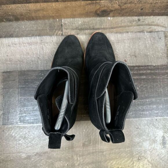 Kate Spade NY Women’s Size 6 Polly Cow Suede Strap Bootie Black Ankle Boots - Picture 5 of 9